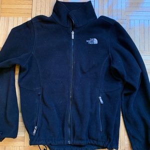 Black North Face fleece zip up sz M